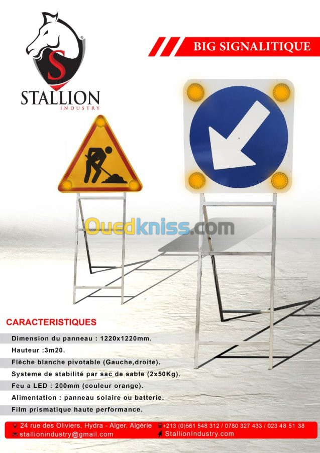 remorque de signalisation balisage 