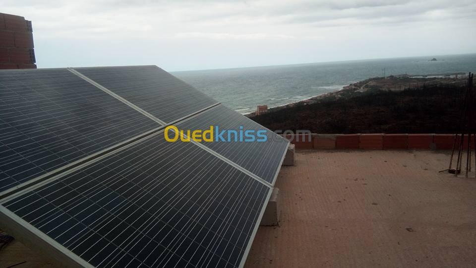 Installation des panneaux solaires