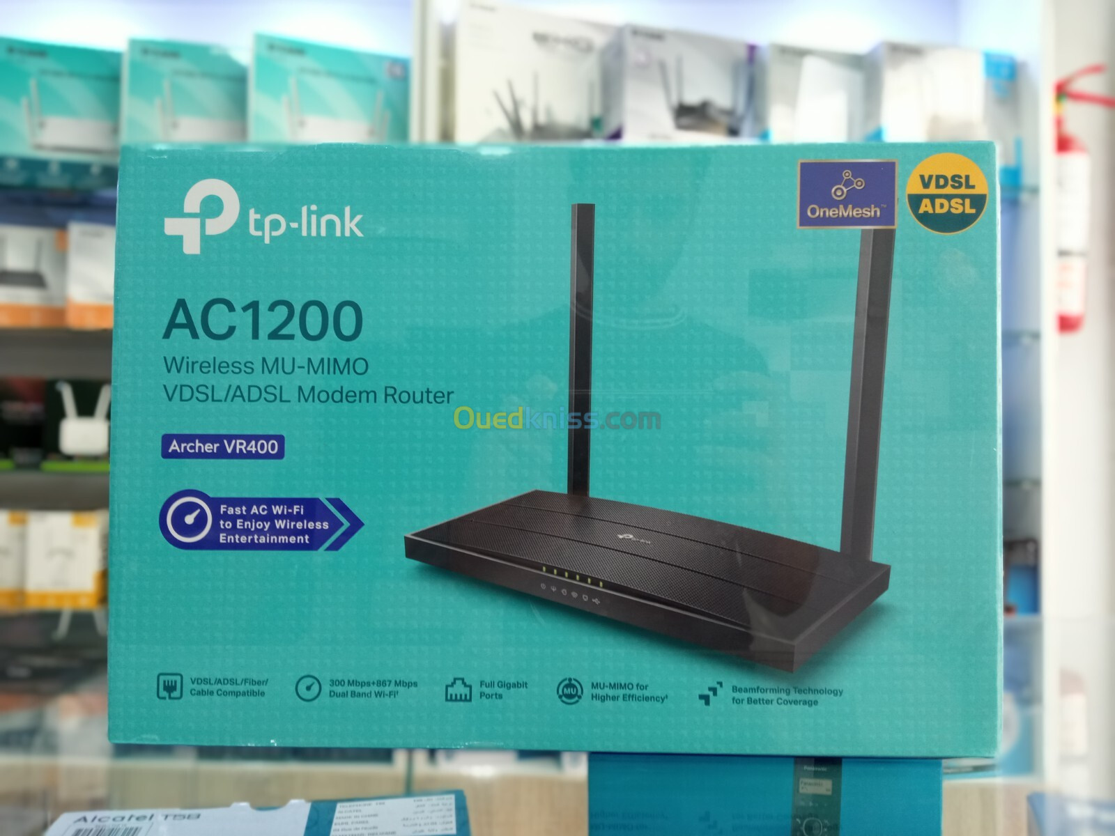 ROUTEUR MODEM TP-LINK ARCHER VR400 VDSL/ADSL SANS FIL MU-MIMO AC1200 V3.0