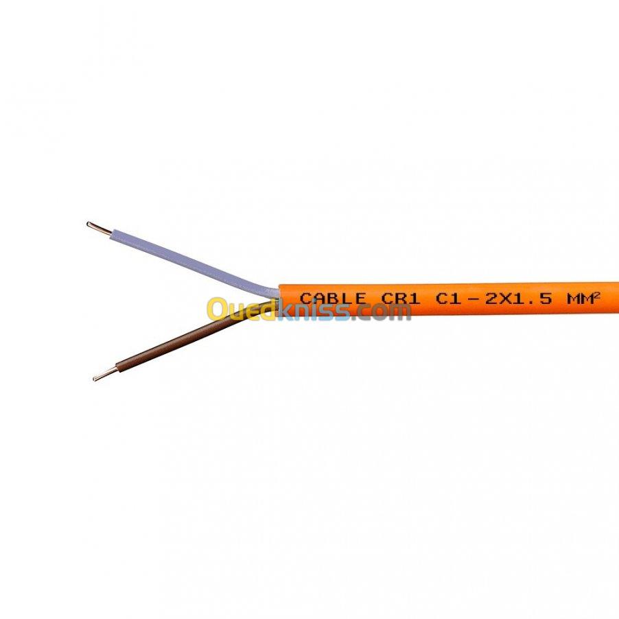 Cable incendie CR1 C1 2x1.5 mm² - 500m