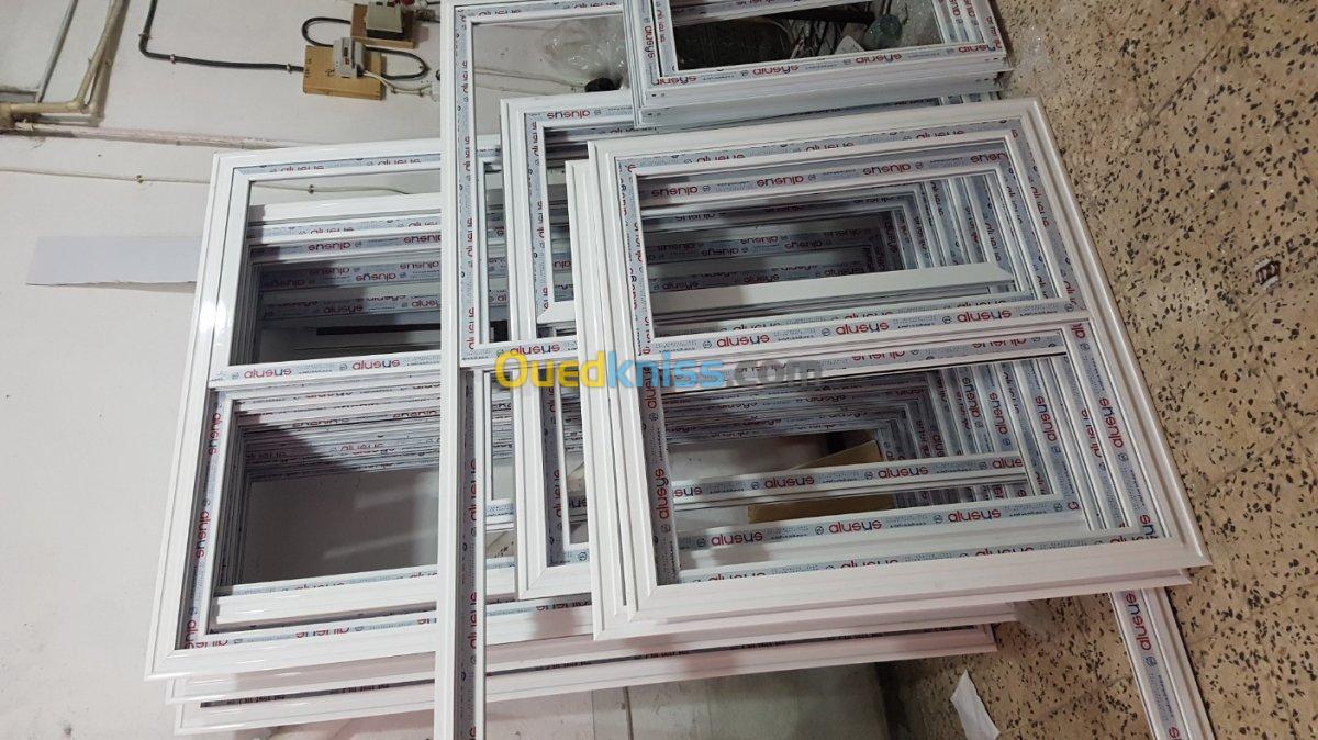 Aluminium pvc placo نجارة الألمنيوم 