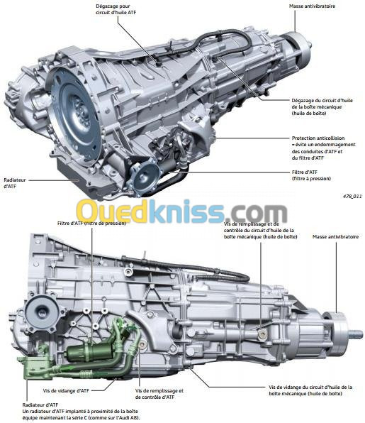 Reparation boite auto dsg MOTEUR VW TO