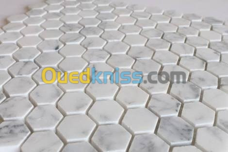 Marbre hexagone italien faience