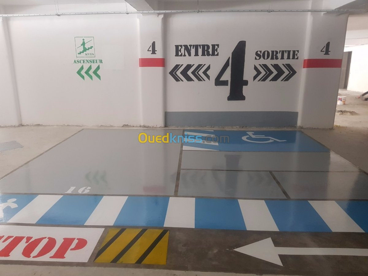 Epoxy resine sol industriel parking technique