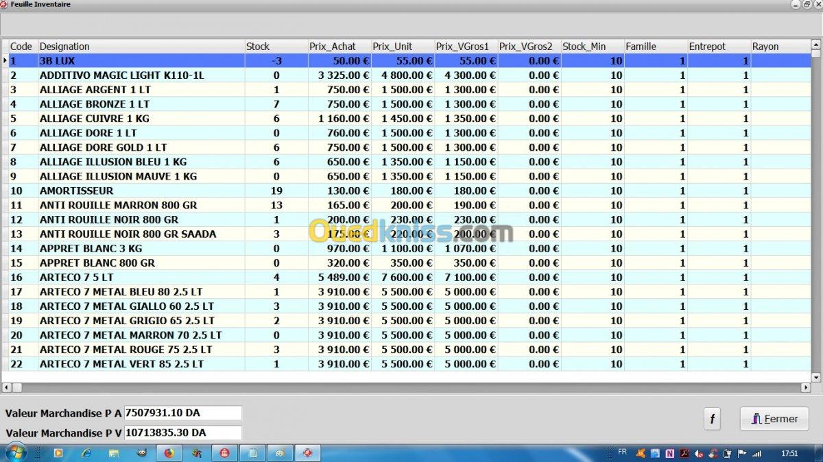 Logiciel de gestion commerciale PVente