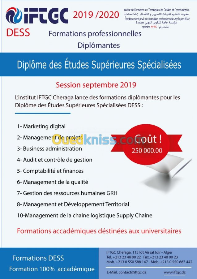 Formations professionnelle 