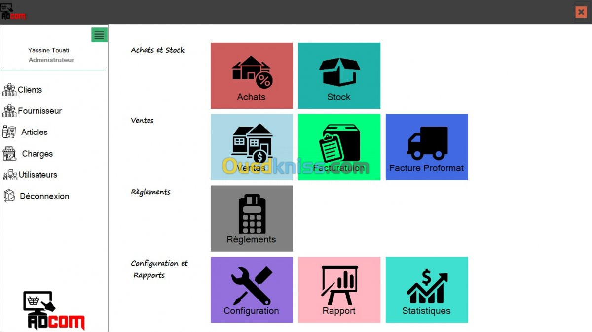 Logiciel de gestion commercial