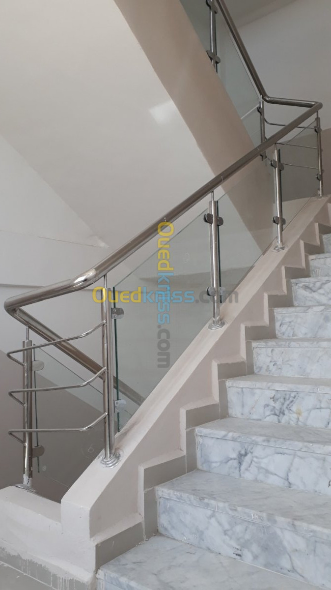  Rampe d'escalier en inox