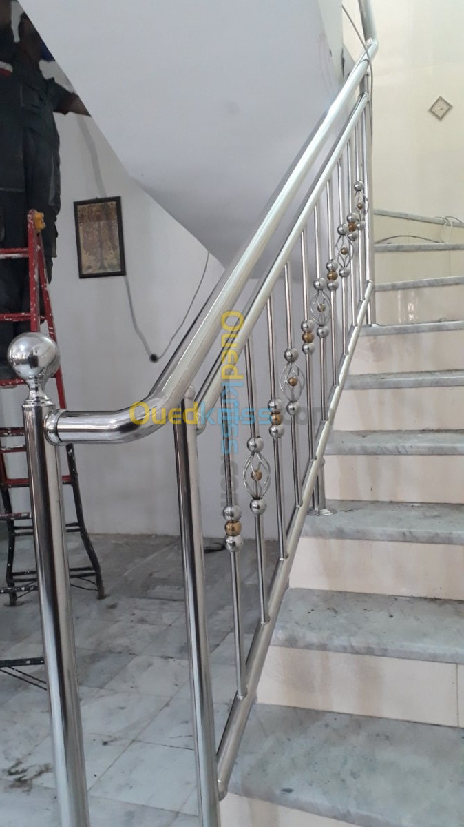  Rampe d'escalier en inox