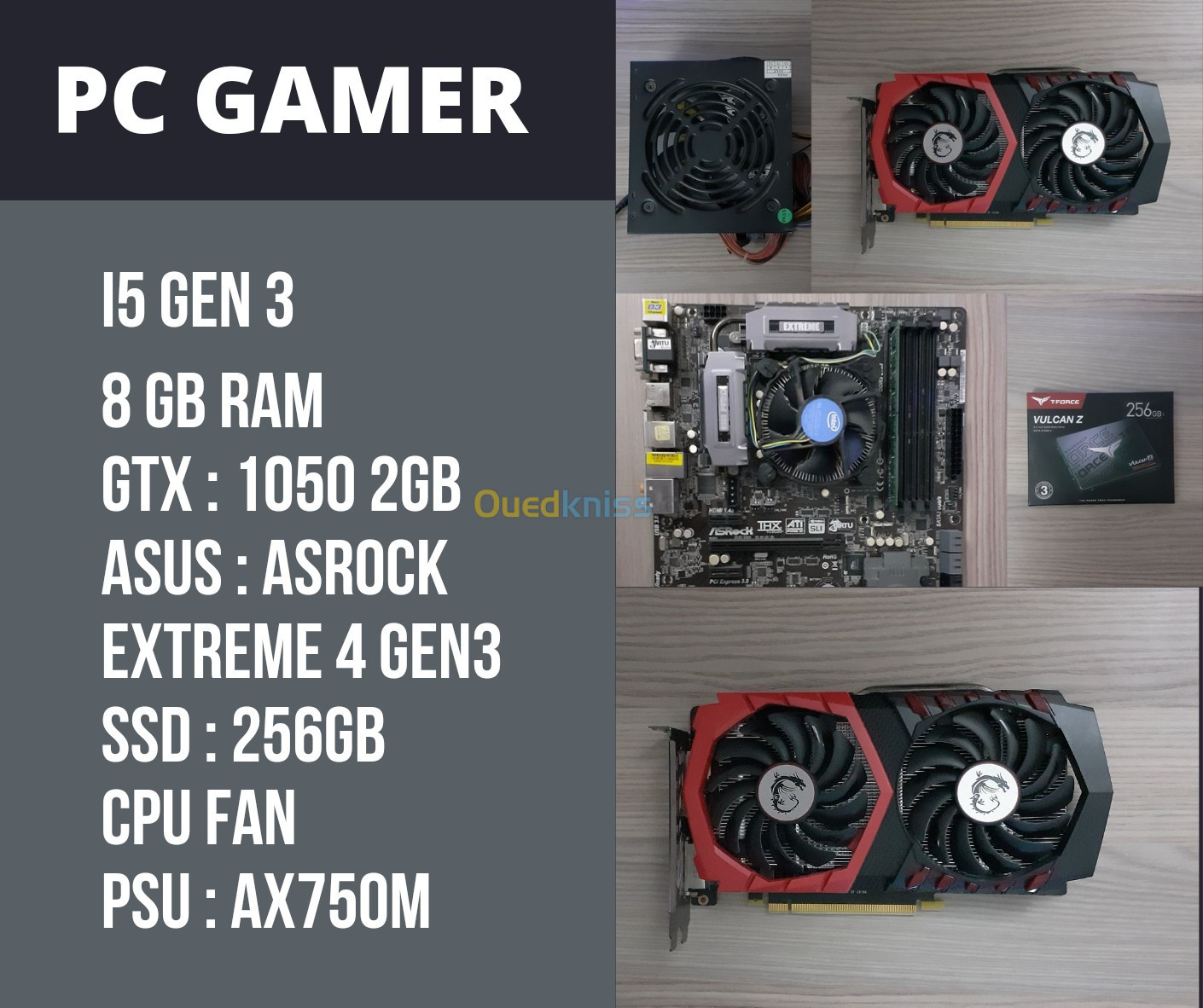 pc gamer Pièces en bon état