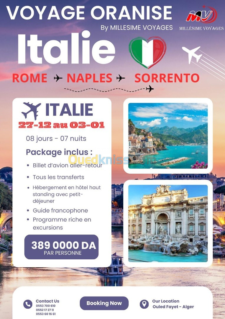 VOYAGE ORGANISÉ ITALIE