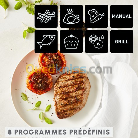 Moulinex Friteuse sans huile Dual Easy Fry & Grill EZ905B20-2700W - 8 programmes - 2 Tirroire- 8.3L