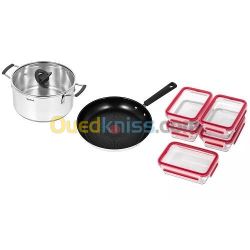 Tefal KIT TEFAL MEAL PREP G737S325  9 PIÈCES TOUS FEUX +INDUCTION