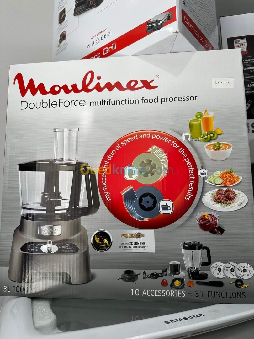 Robot Moulinex Double Force 31 Fonctions 1000W FP825E10 35 000 DA