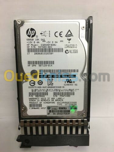 DISQUE DUR SAS HP 600 10K