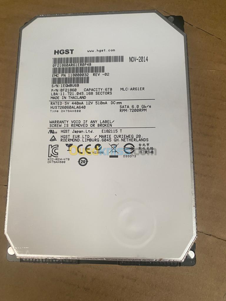 DISQUE DUR HITACHI 3.5 SATA 6TB 