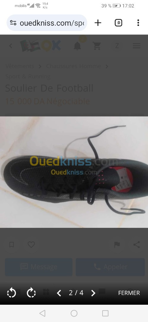 Soulier dr football matque fantome