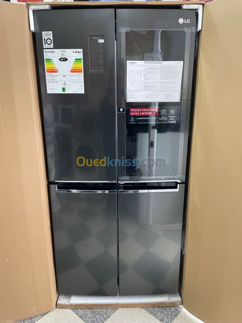 LG Réfrigérateur 4 Portes InstaView GC-Q22FTQEL