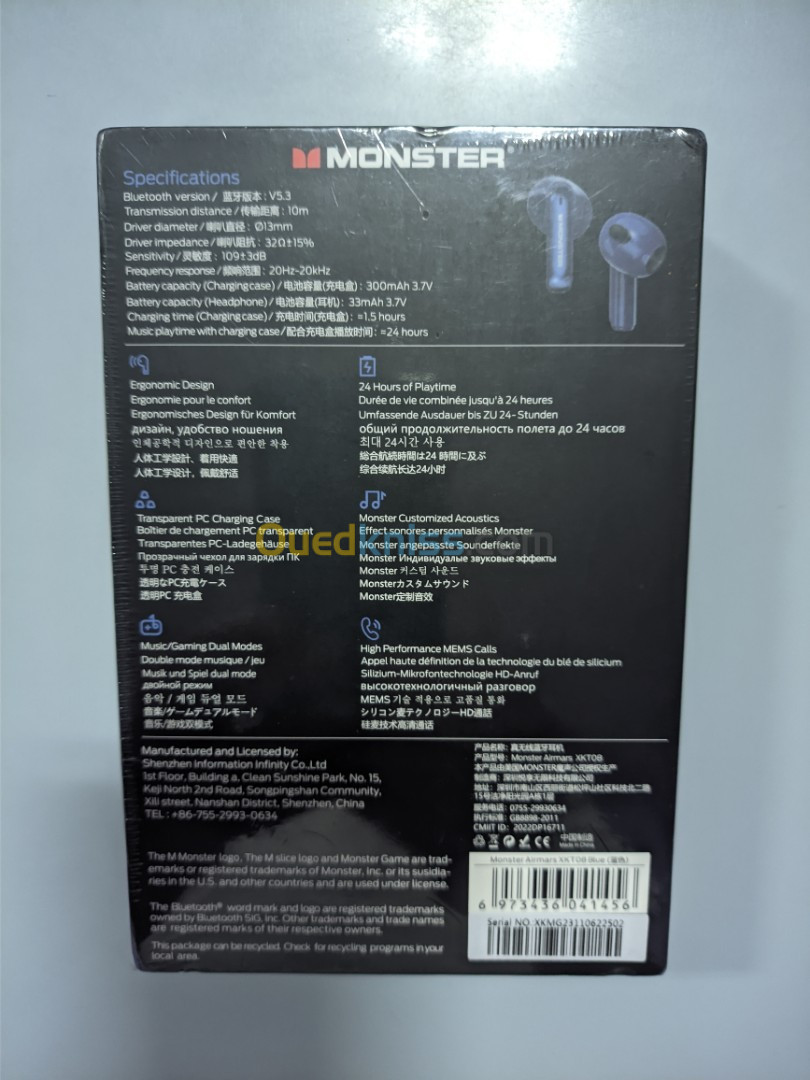 Monster XKT08 Gaming headphones