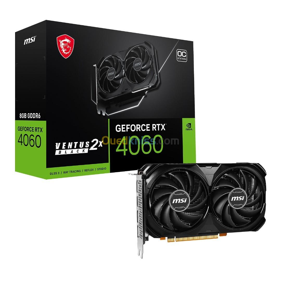 MSI GEFORCE RTX 4060 VENTUS 2X BLACK 8G OC