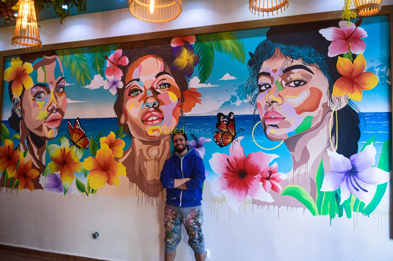 Adel Art - Dessin mural - Fresque murale - Dessin sur mur 