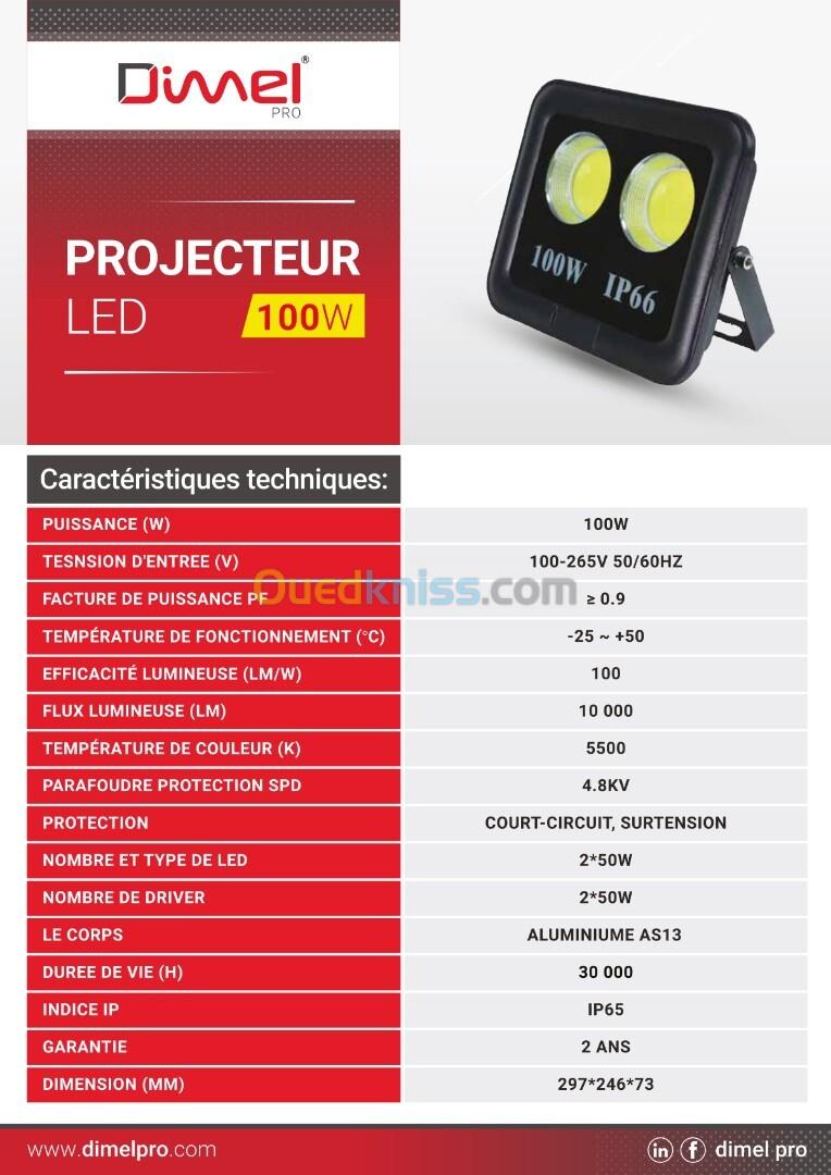 PROJECTEUR À LED 100W