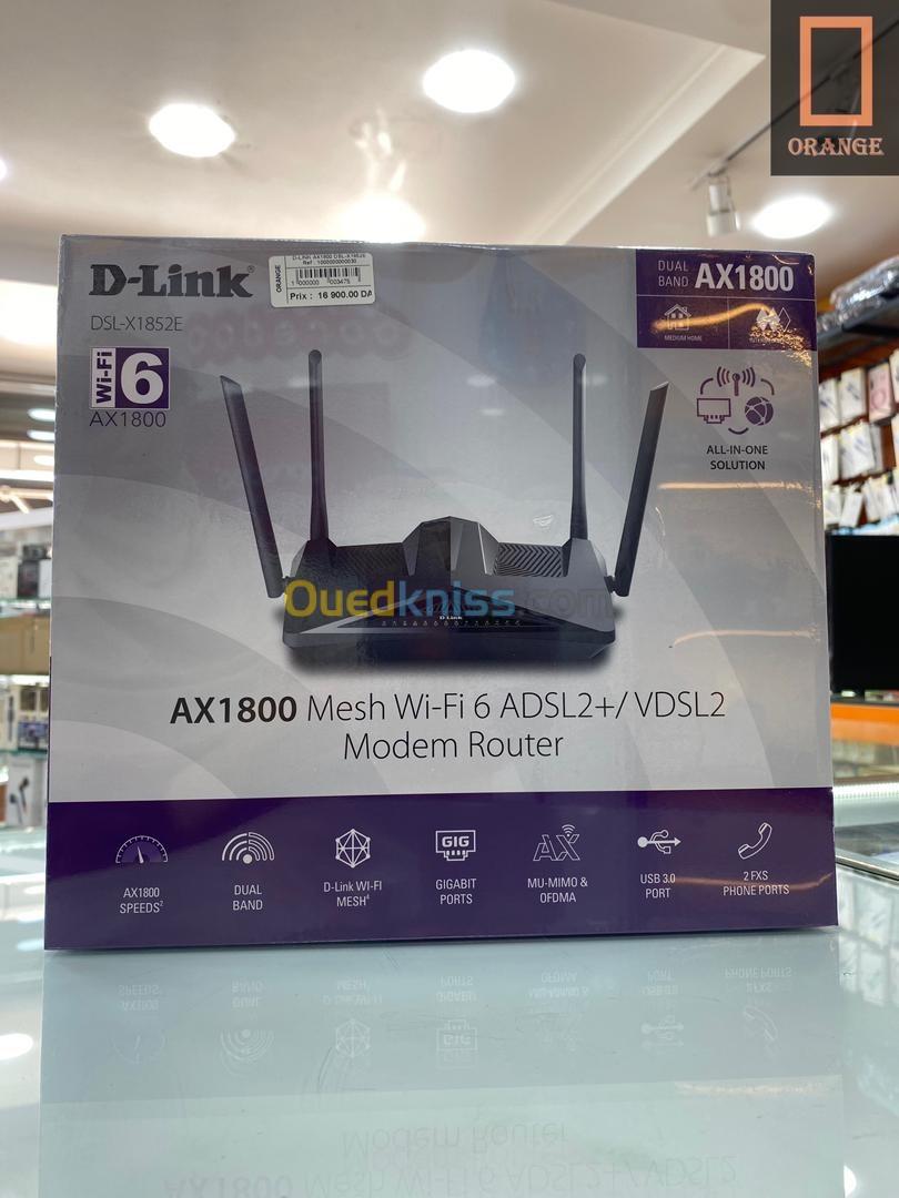 D-LINK AX 1800 Mesh Wi-Fi 6 ADSL2+/ VDSL2 Modem Router