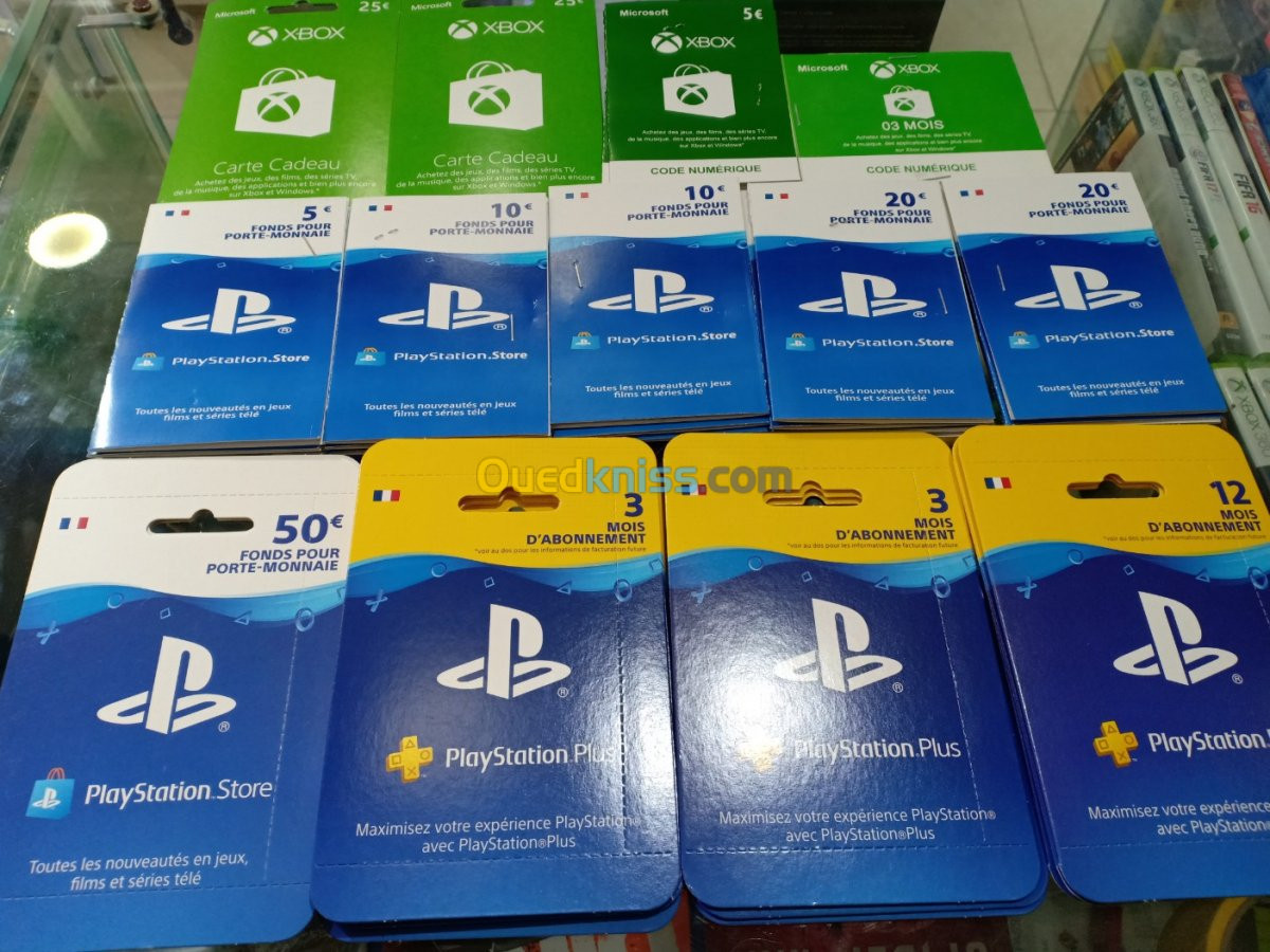 Cartes-cadeaux physiques Microsoft XBOX $ 50,00 Algeria