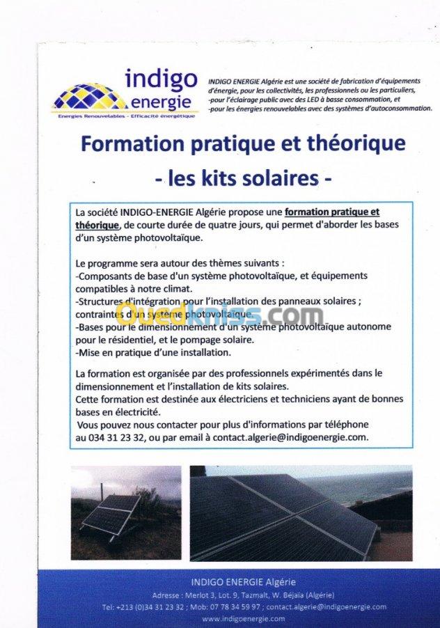 Formation Panneaux solaires prof