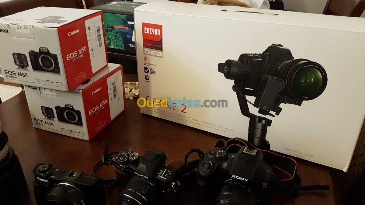 Canon 760d Sony a7r Sony olmpuse EM 10