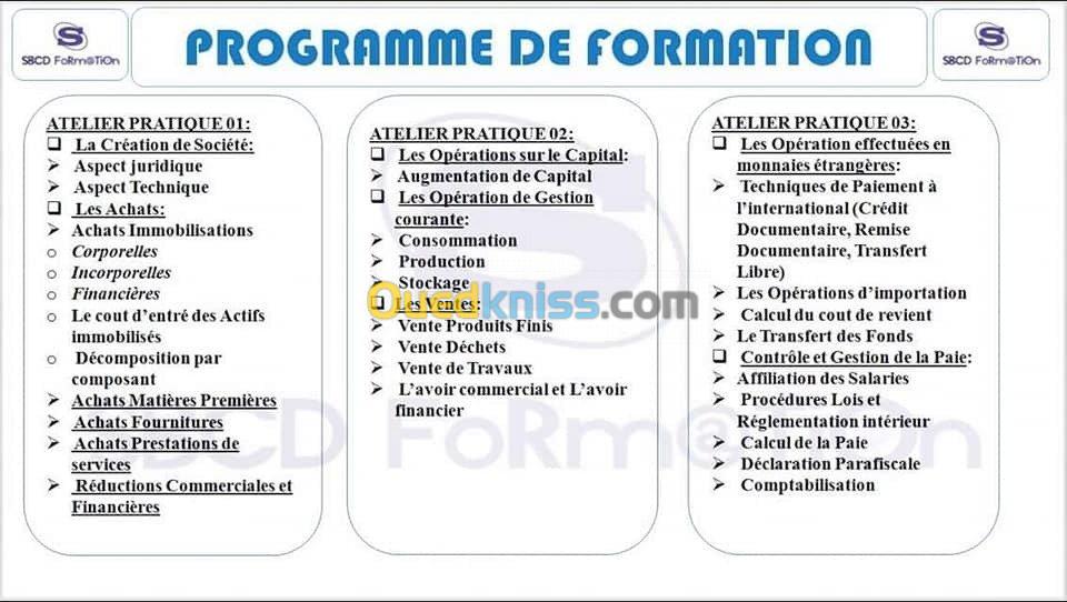 Formation en Comptabilité et Fiscalité