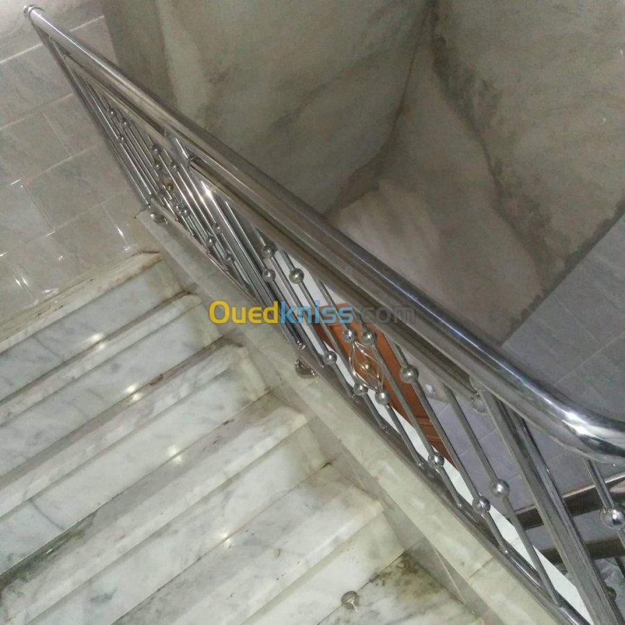 Rampe d'escalier en Inox 