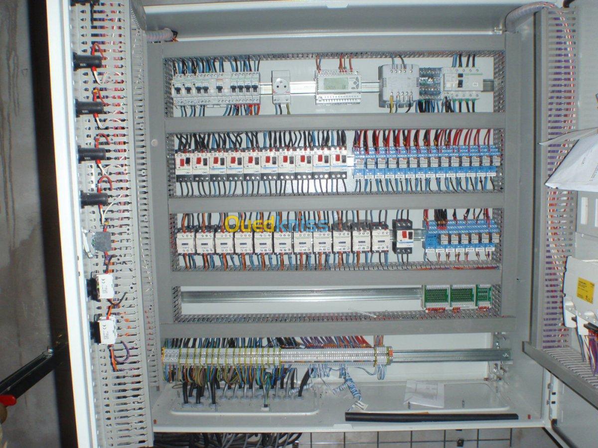 Etude et Réalisation  armoires electriques 