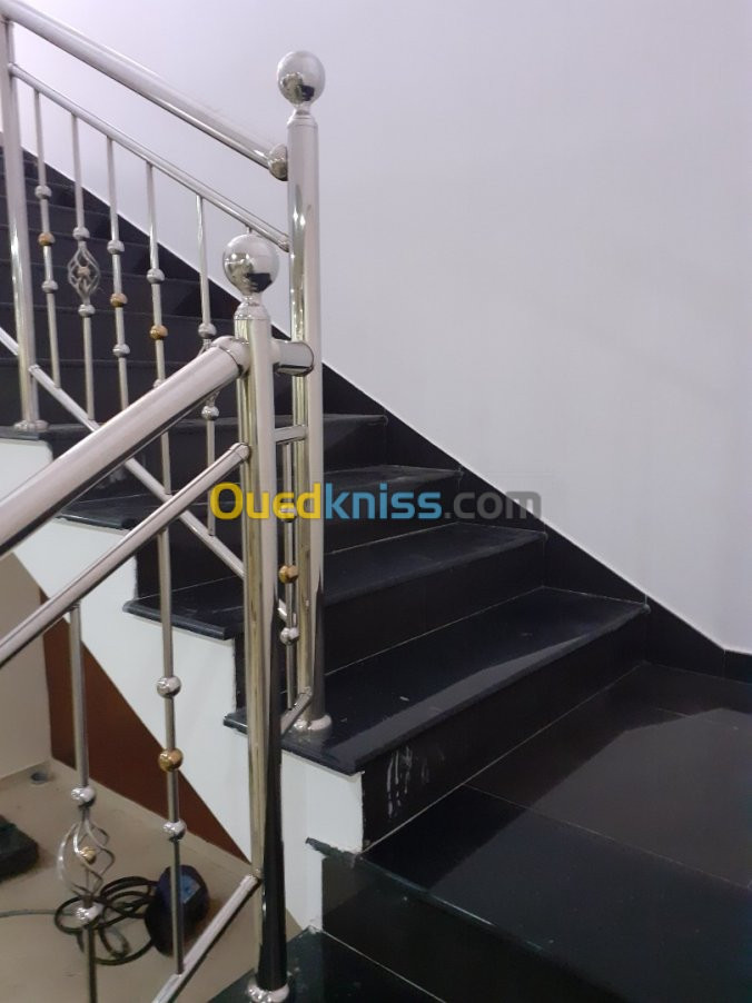 rampes d'escalier en inox 