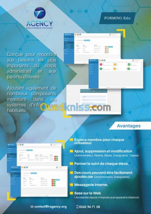 Application web de gestion école