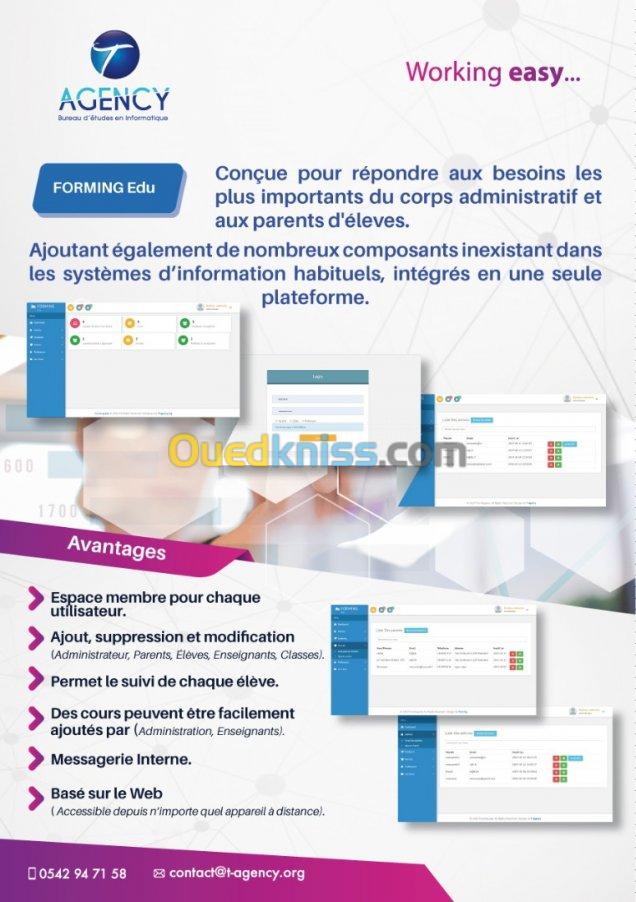 Application web de gestion école