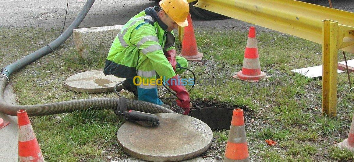 débouchage et curage des canalisations