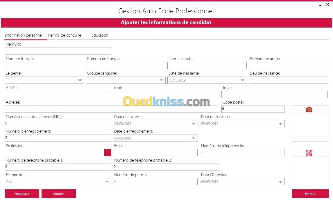 Gestion Auto Ecole Professionnel 