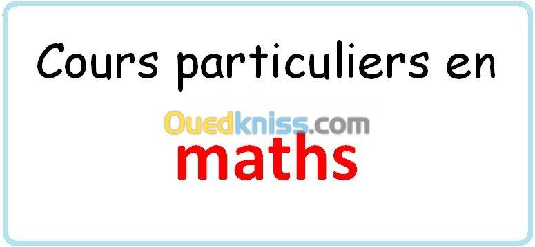 cours à domicile en maths 