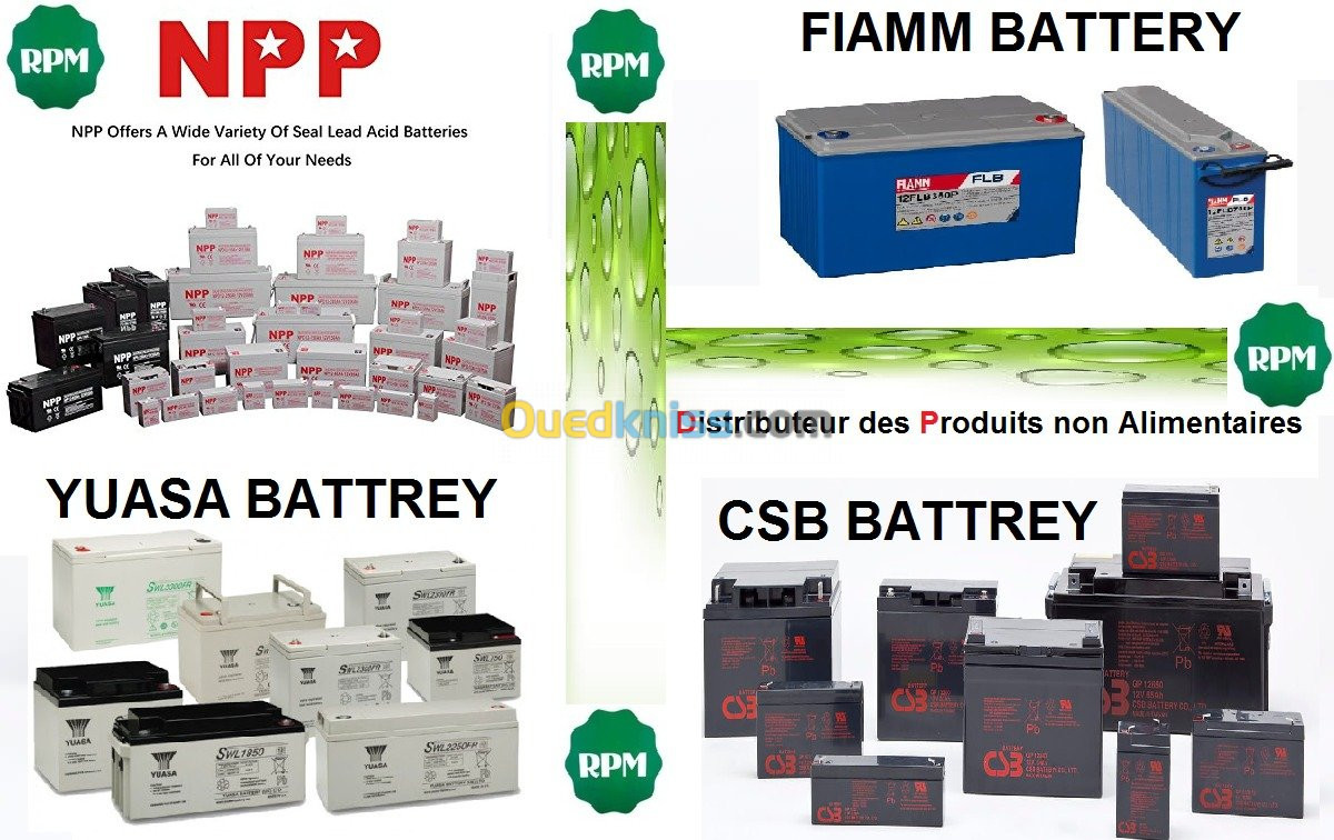 Batteries Industrial AGM, GEL