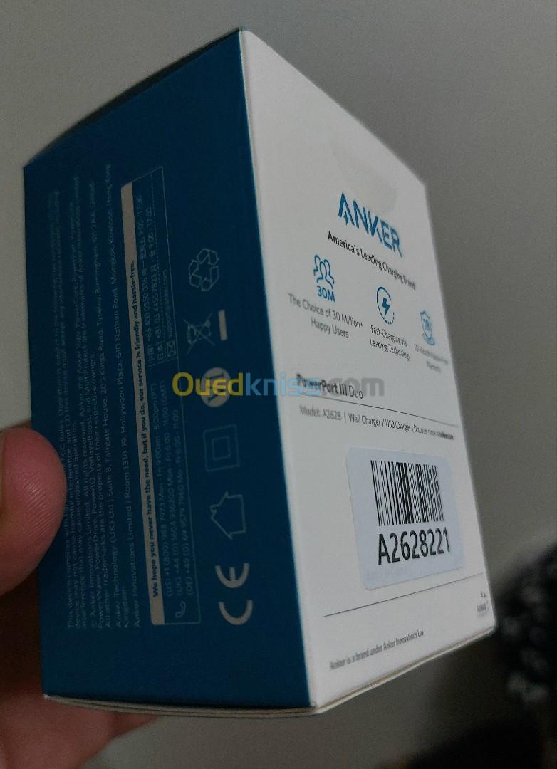 Anker Chargeur powerport3 36W.