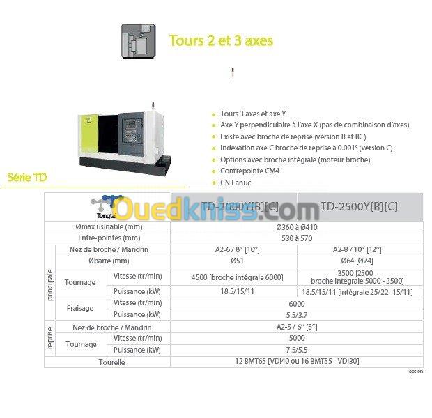 TOURS CNCN TONGTAI TD 2000-2500