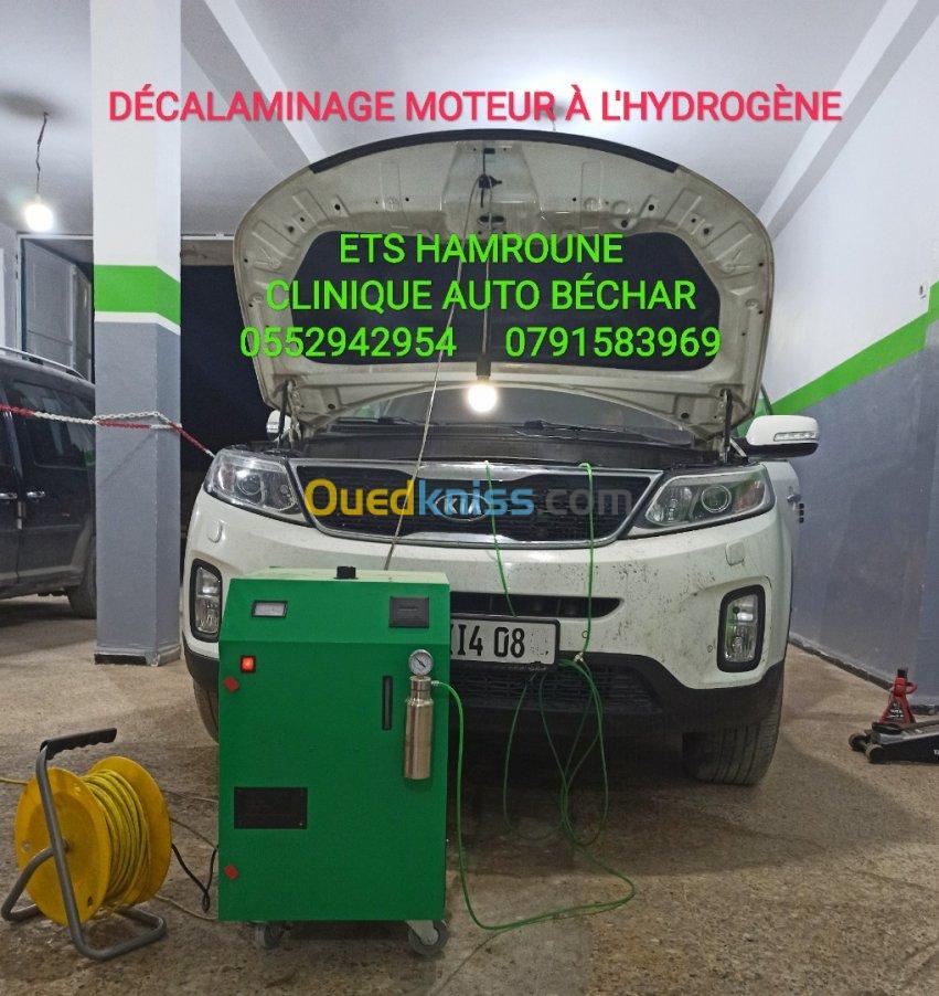 DÉCALAMINAGE MOTEUR À L'HYDROGÈNE