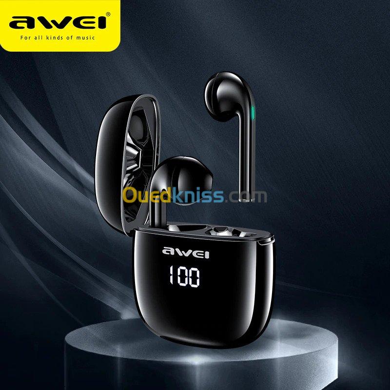 Ecouteur Earbuds Sans-fil Bluetooth 5.0 AWEI TWS T28P
