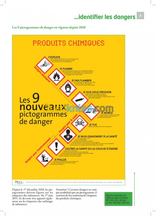 Habilitation pour produits chimiques