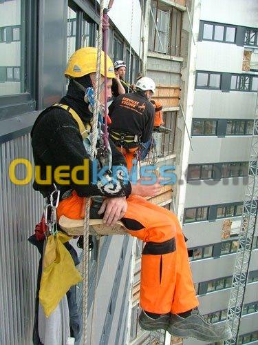 Travaux en hauteur sur corde