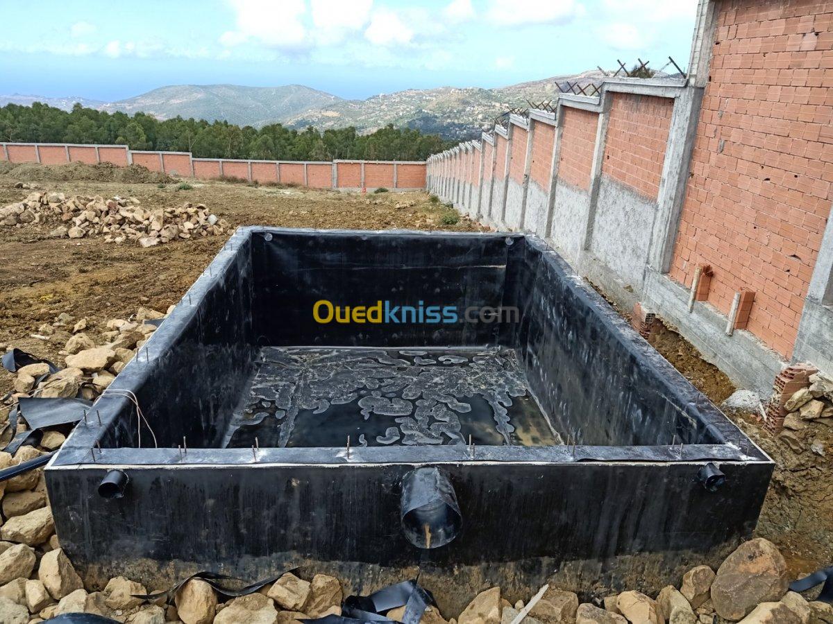 Fournitures et pose de Geomembrane