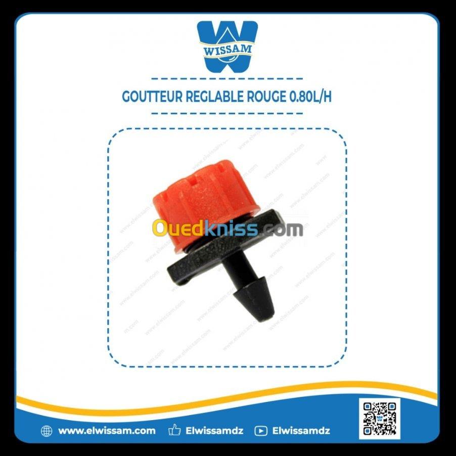 GOUTTEUR REGLABLE ROUGE 0.80L H