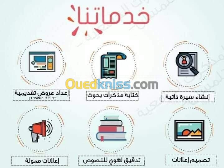 كتابة: مذكرات جامعية.بحوث.مقالات