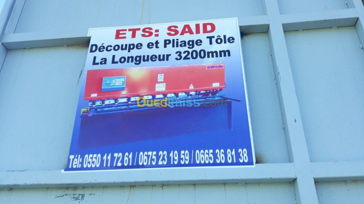 Découpe et pliage de tôle